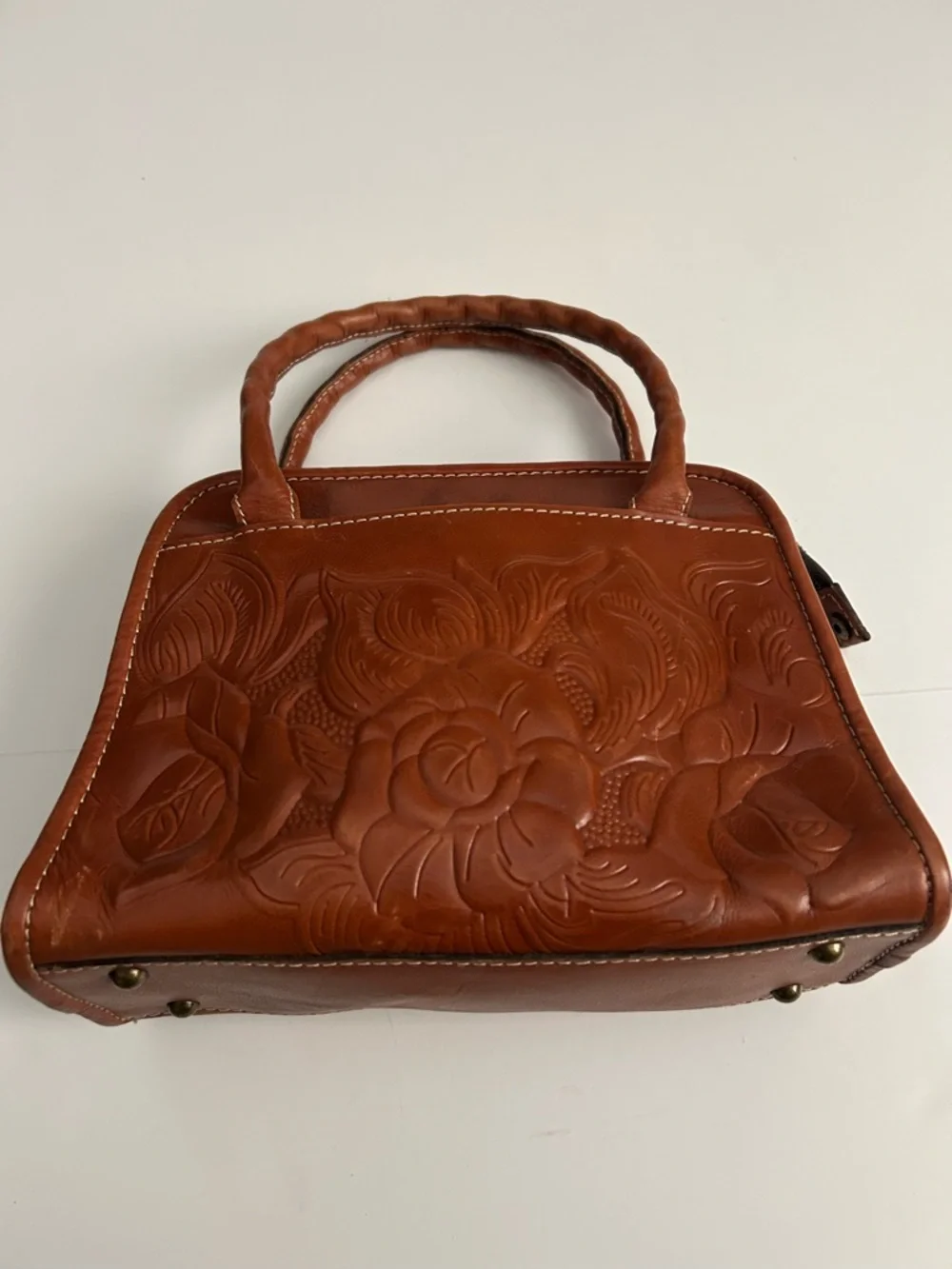 Patricia Nash Tooled Leather Satchel Purse